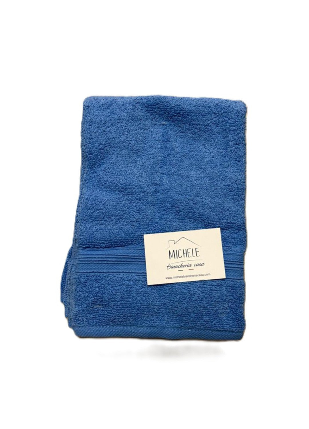 Set 6 Asciugamani Ospite in Spugna di Cotone 500g - Colore Blu