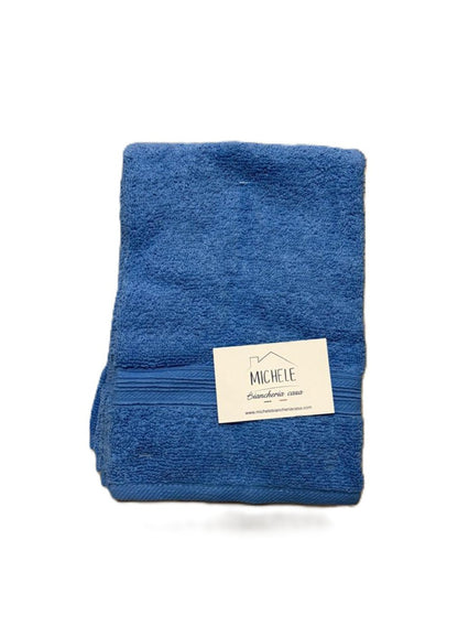 Set 6 Asciugamani Ospite in Spugna di Cotone 500g - Colore Blu