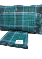 Copripiumino Matrimoniale in Cotone Scozzese Verde e Blu – Morbido e Traspirante