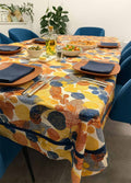 Tovaglia Copritavolo in Misto Cotone Fantasia Foglie Autunnali