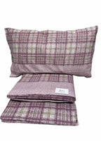 Completo lenzuola matrimoniali in Flanella Fantasia Scozzese