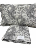 Copripiumino Matrimoniale Floral Grey – 100% Cotone Morbido | Stile Floreale Moderno