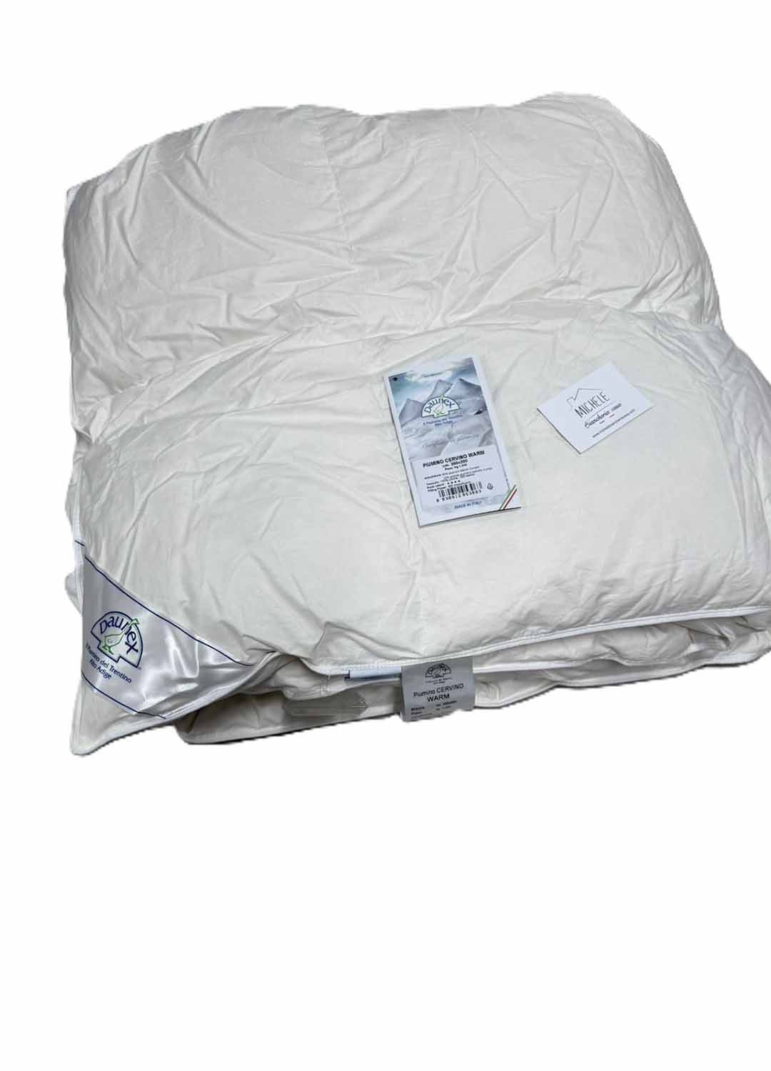 Piumino Matrimoniale Daunex 90% Piumino 10% Piumette – Caldo e Leggero Made in Trentino Alto Adige