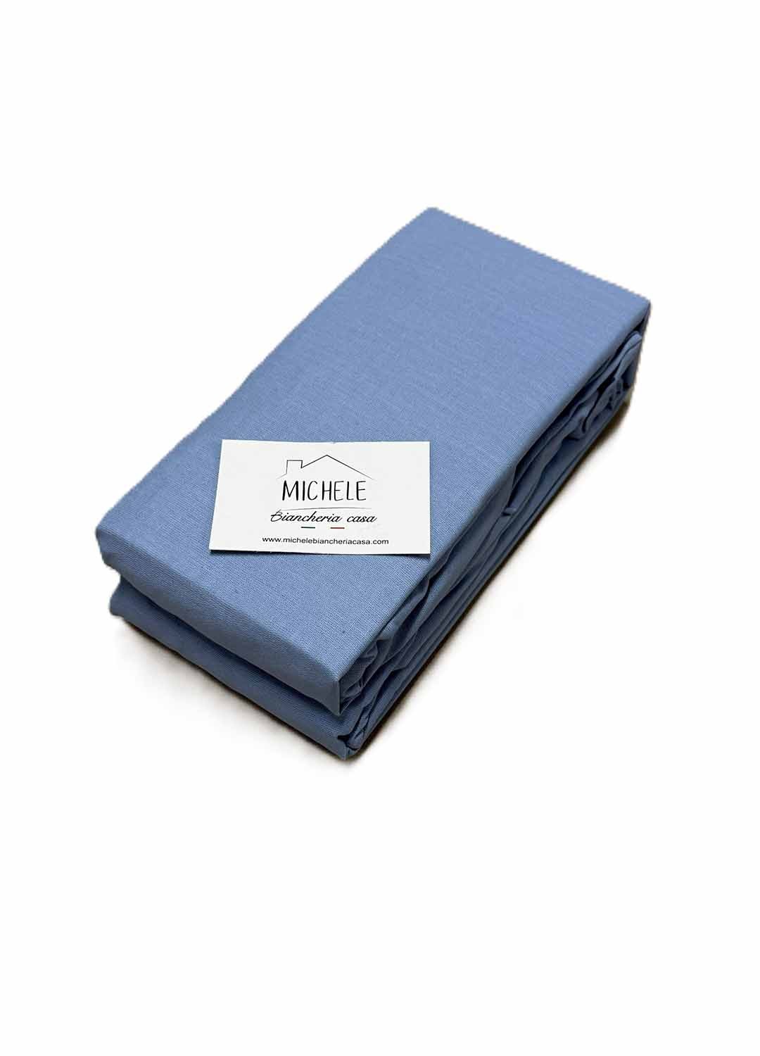 Lenzuolo Letto Piazza e Mezza da sotto in tinta unita in puro cotone