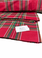 Lenzuola Matrimoniali 100% Cotone “Tartan Rosso Classic” – Set Letto Scozzese Elegante Made in Italy