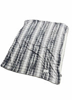 Plaid in Flanella Morbida Effetto Sfumato Grigio – 130x160 cm