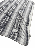 Plaid in Flanella Morbida Effetto Sfumato Grigio – 130x160 cm