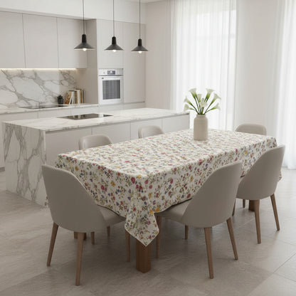 Tovaglia in Cotone 100% Fantasia Floreale – Misure 140x180 cm (6 persone) e 140x240 cm (8/12 persone)