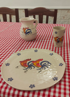 Tovaglia campagnola a quadretti rossi - Disponibile per 6 o 8-12 persone