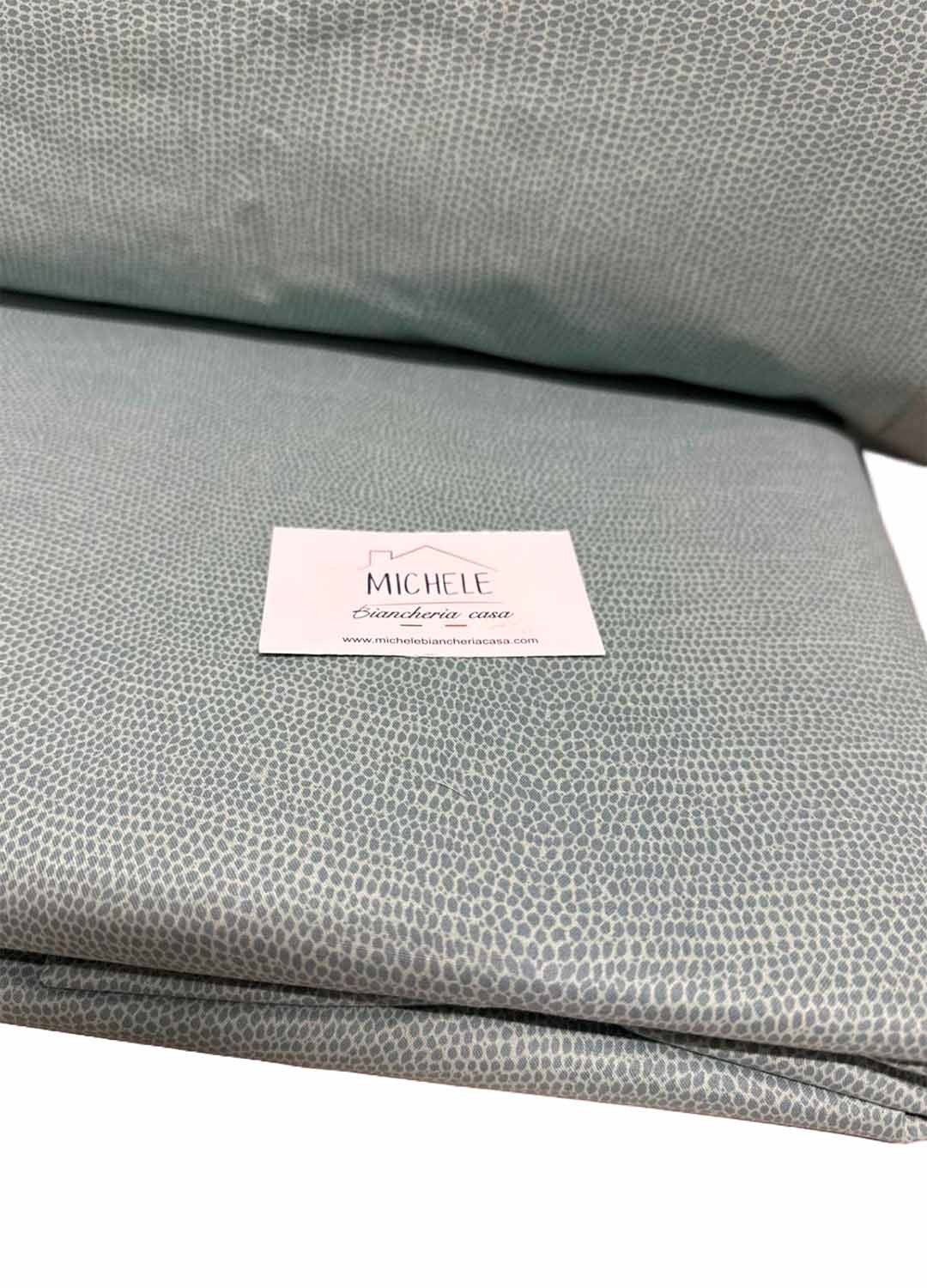 Copripiumino Matrimoniale Micro Green Double Face – 100% Cotone | Verde Chiaro e Verde Vivace