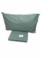 Copripiumino Matrimoniale Micro Green Double Face – 100% Cotone | Verde Chiaro e Verde Vivace