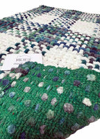 Tappeto Indiano Intrecciato a Mano Antiscivolo – Cotone e Poliestere – 50x80 / 60x110 cm - Verde