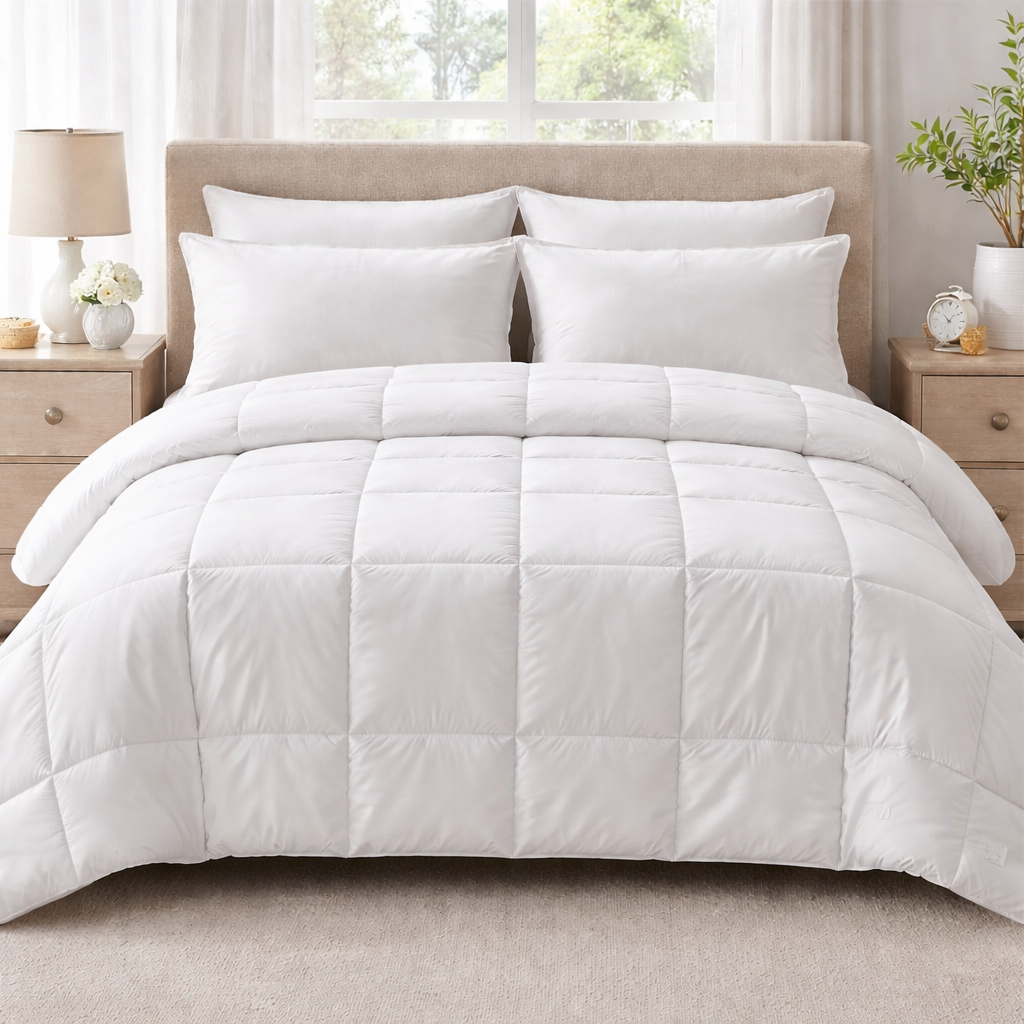 Piumino Matrimoniale Leggero 250x200 cm in Microfibra – Ideale Mezza Stagione