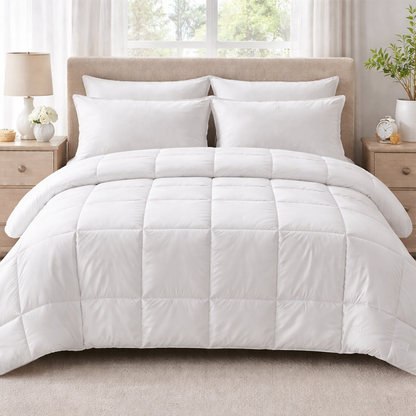 Piumino Matrimoniale Leggero 250x200 cm in Microfibra – Ideale Mezza Stagione