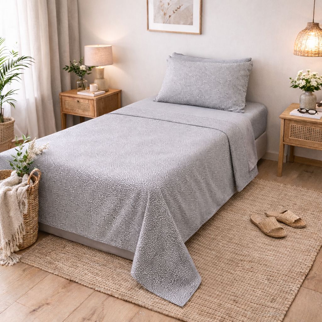 Completo Lenzuola Singole 100% Cotone Micro Chic – Elegante e Moderno