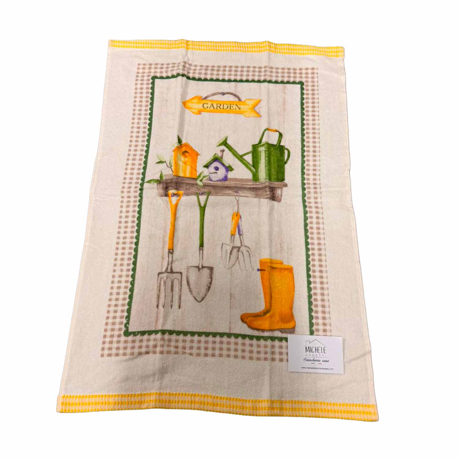 Set 6 Strofinacci da Cucina in Spugna 100% Cotone 350 GSM – Assorbenti e Resistenti
