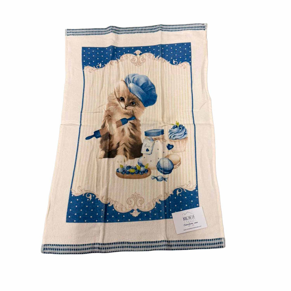 Set 6 Strofinacci da Cucina in Spugna 100% Cotone 350 GSM – Assorbenti e Resistenti