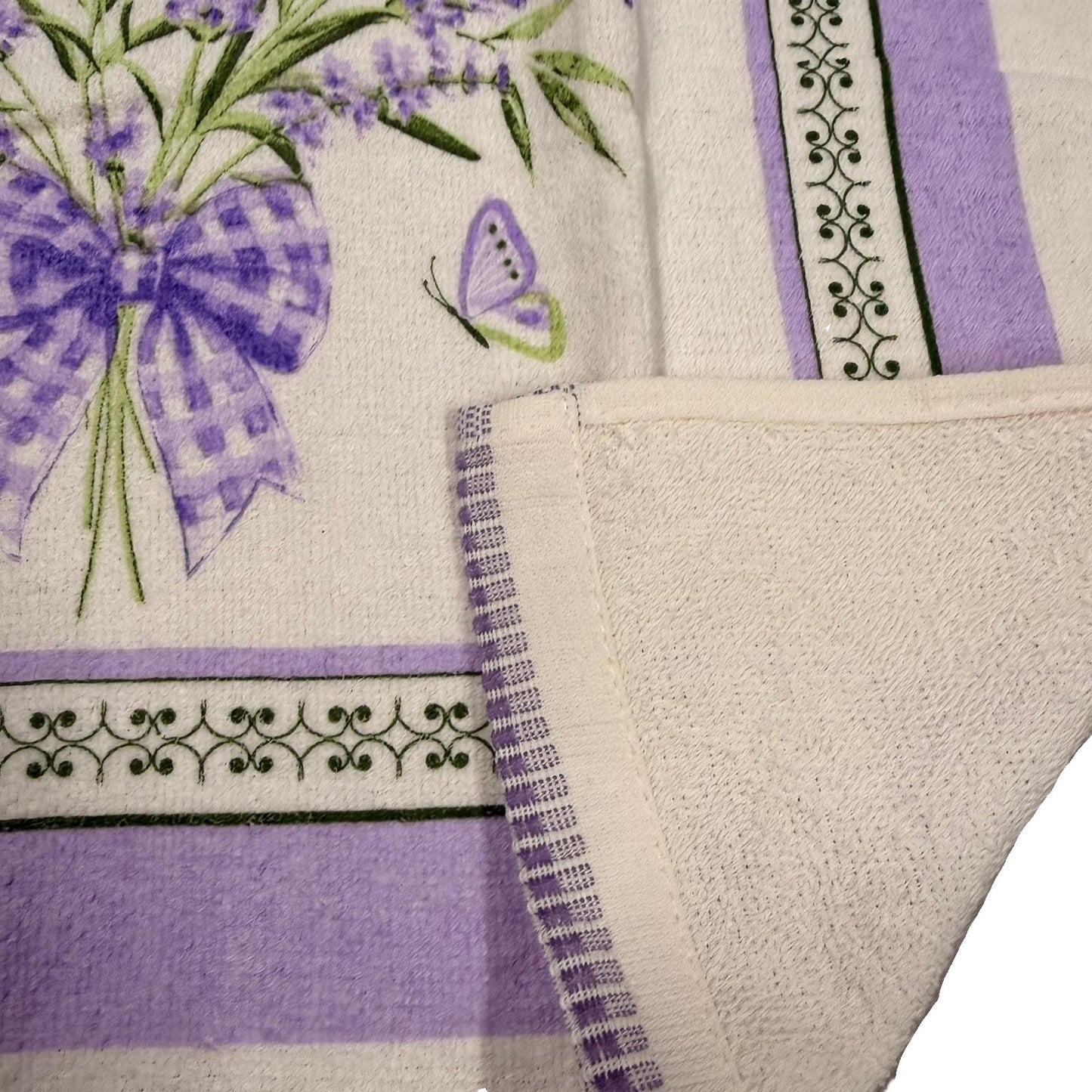Set 6 Strofinacci da Cucina in Spugna 100% Cotone 350 GSM – Assorbenti e Resistenti, Varie Fantasie