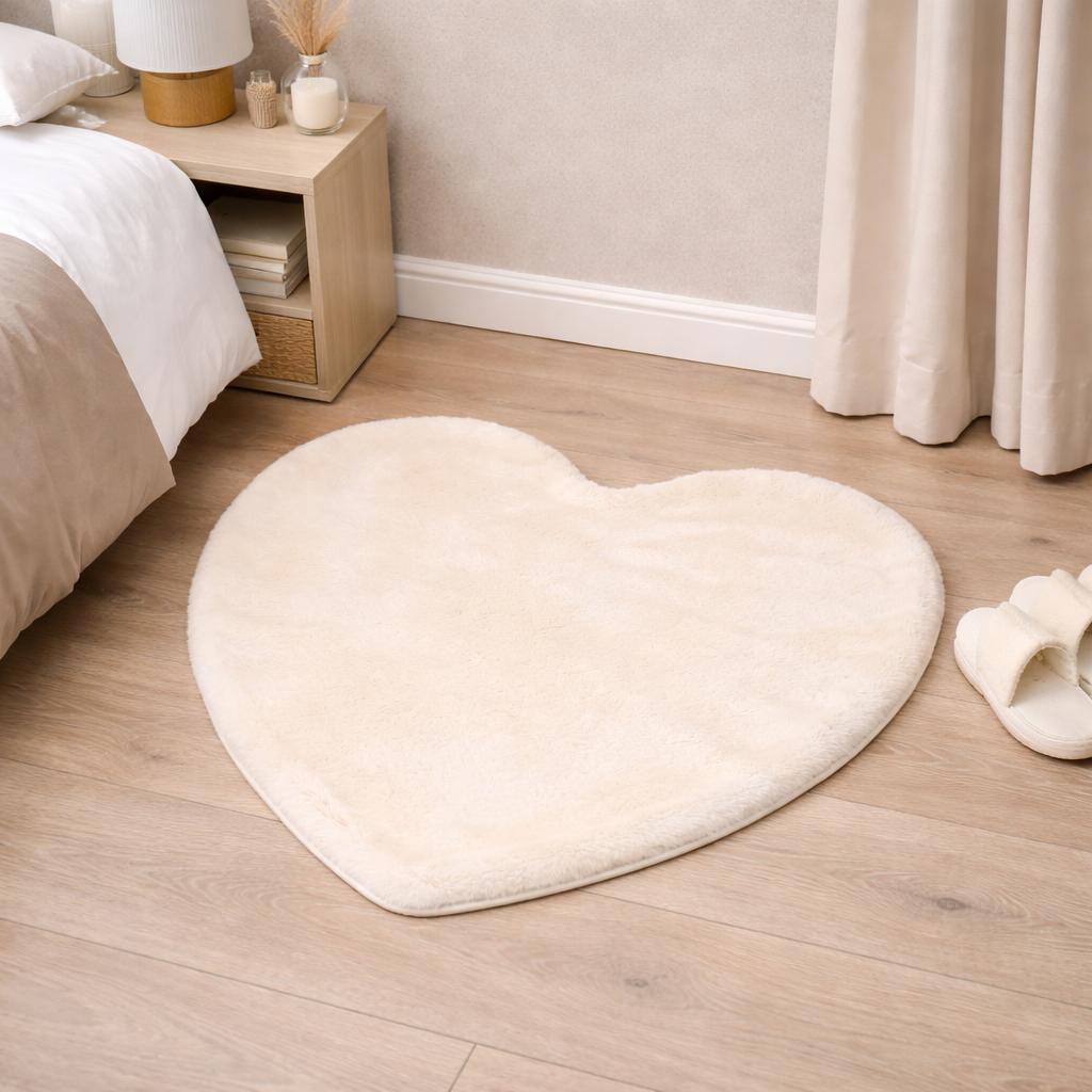 Tappeto soffice Cuore, con antiscivolo