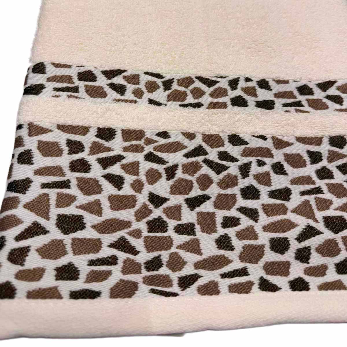 Asciugamano in Spugna 500 gr 100% Cotone Fantasia Mosaico – Alta Assorbenza – Vari Colori