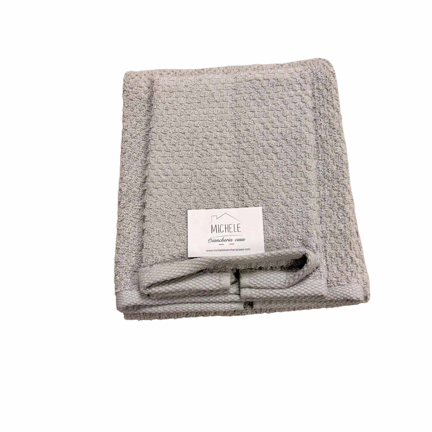 Completo asciugamani viso e ospite in cotone, modello Pop Corn