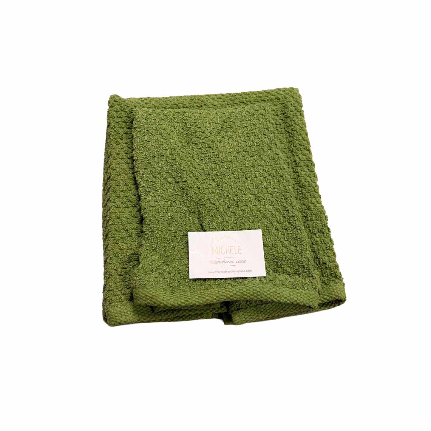Completo asciugamani viso e ospite in cotone, modello Pop Corn