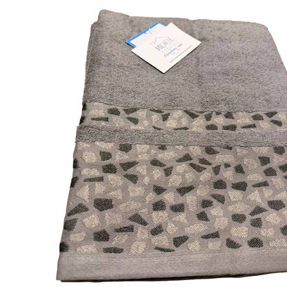 Asciugamano in Spugna 500 gr 100% Cotone Fantasia Mosaico – Alta Assorbenza – Vari Colori