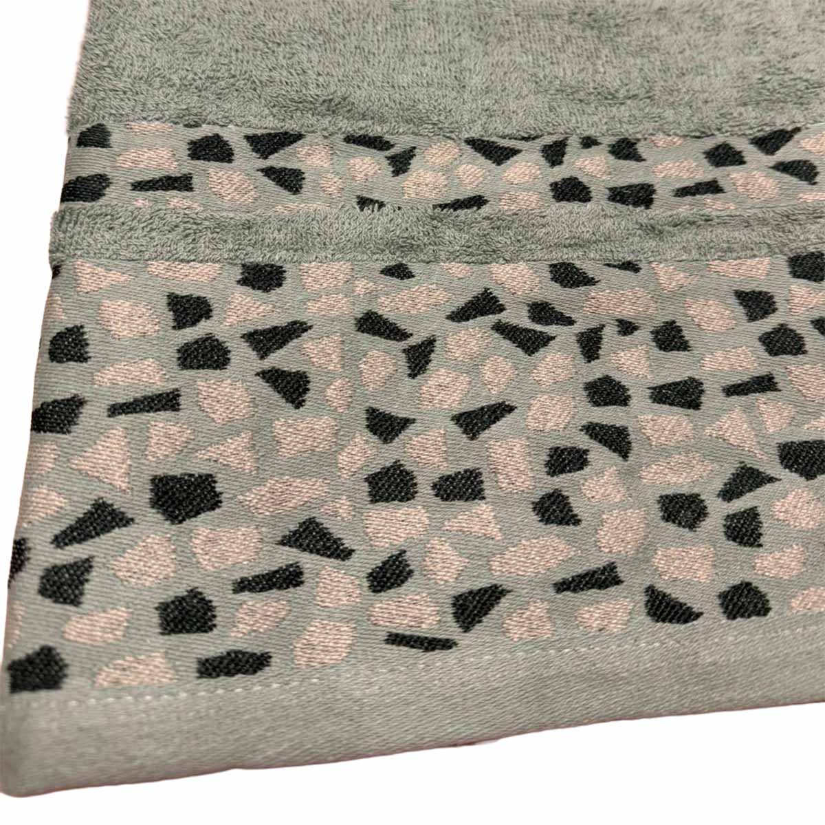 Asciugamano in Spugna 500 gr 100% Cotone Fantasia Mosaico – Alta Assorbenza – Vari Colori