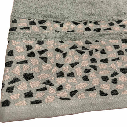 Asciugamano in Spugna 500 gr 100% Cotone Fantasia Mosaico – Alta Assorbenza – Vari Colori