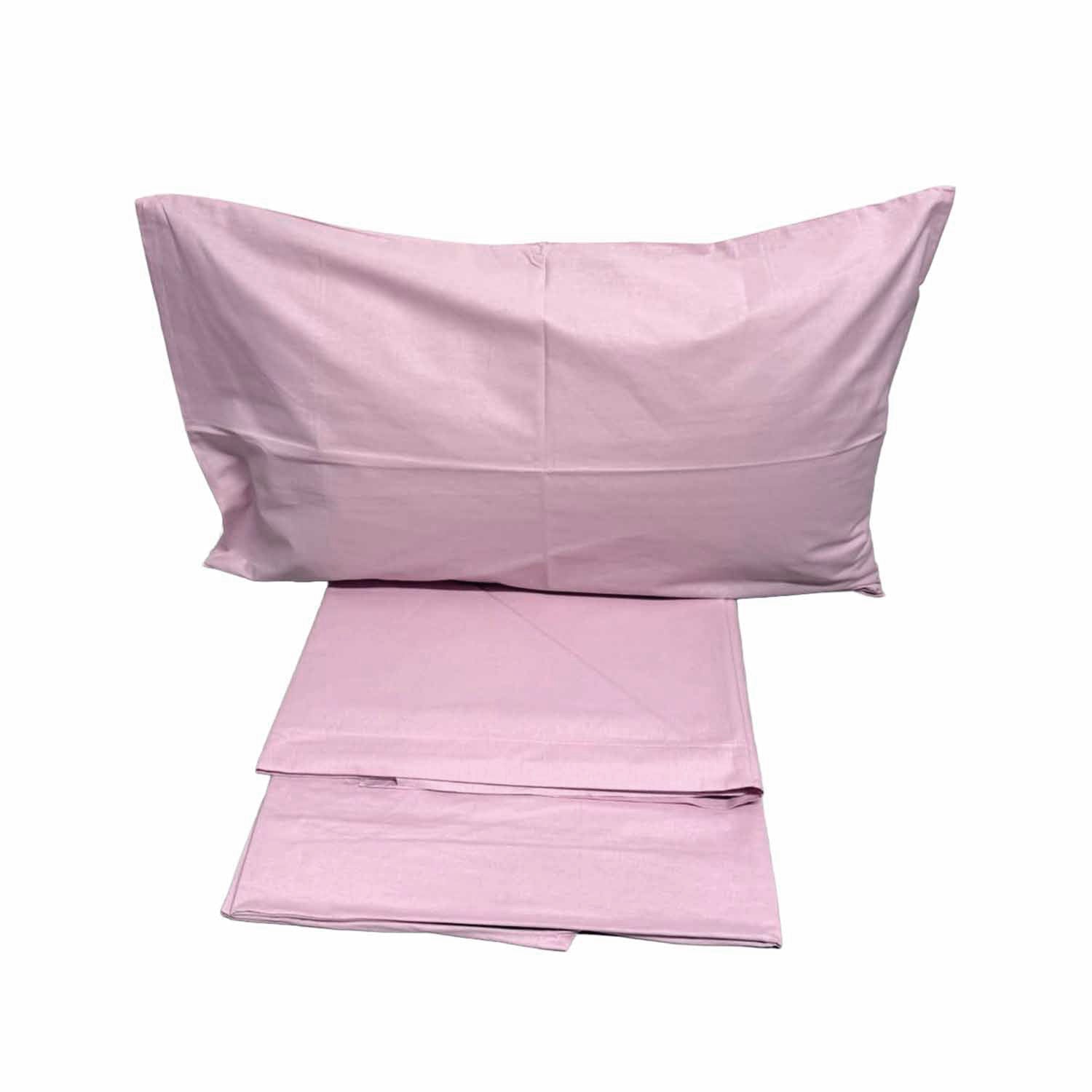 Completo Lenzuola Matrimoniali in Tinta Unita, Vari colori, in Puro Cotone, Prodotto Italiano