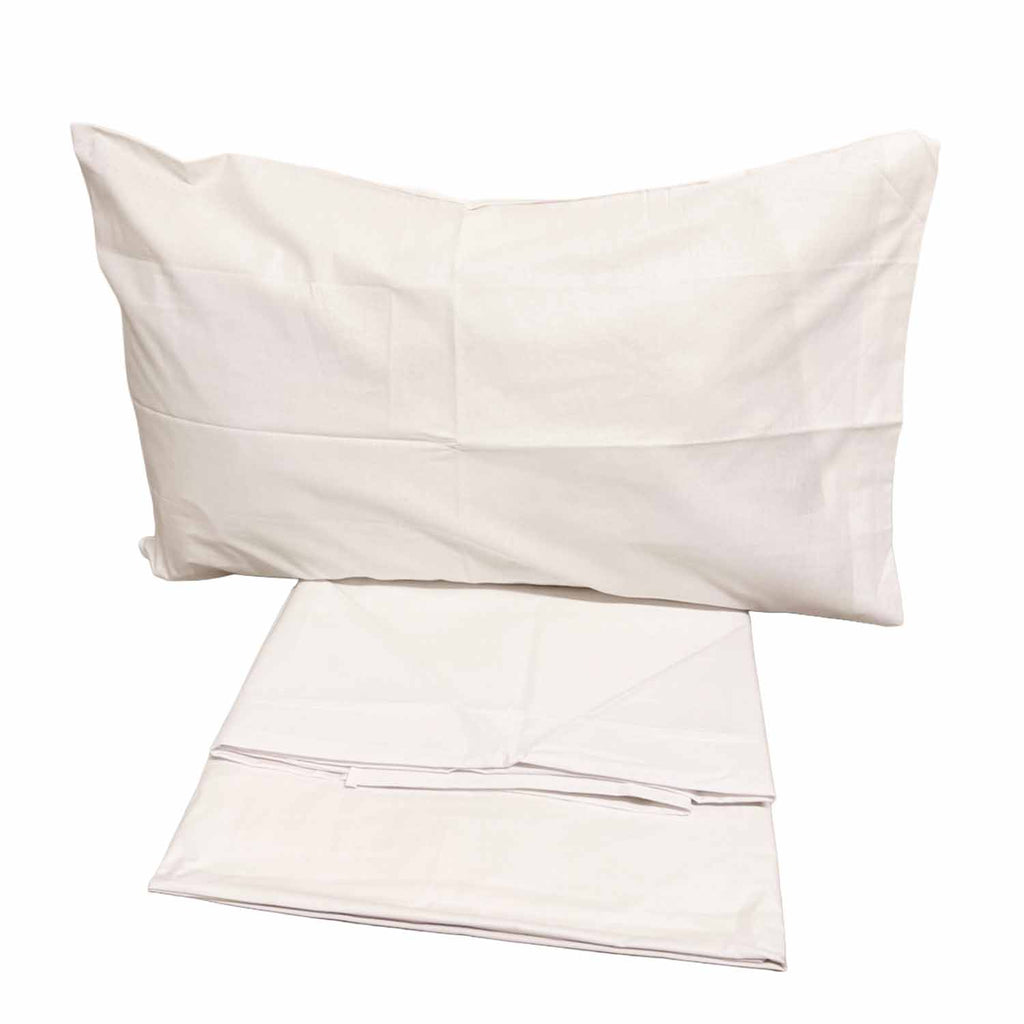 Completo Lenzuola Matrimoniali in Tinta Unita, Vari colori, in Puro Cotone, Prodotto Italiano