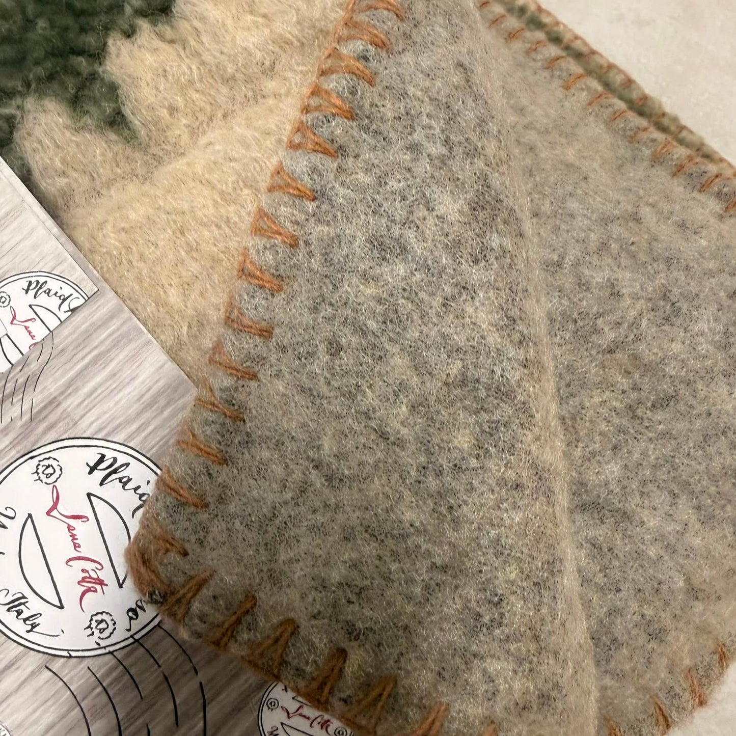 Coperta in Lana Cotta 150x170 cm Made in Italy – Fantasia Cervi e Abeti