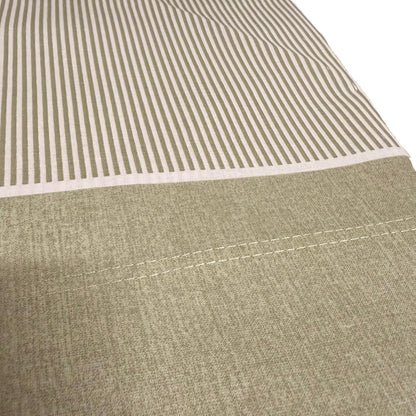 Completo Lenzuola Singolo in Cotone Fantasia Riga Naturale – Elegante e Traspirante
