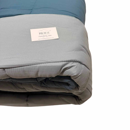 Trapunta Matrimoniale Double Face Effetto Piuma 260x260 cm in Morbida Microfibra, vari colori