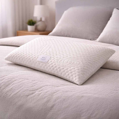 Guanciale in Memory Foam Ortopedico – Cuscino Letto Traspirante e Antistress