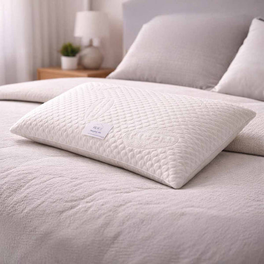 Guanciale in Memory Foam Ortopedico – Cuscino Letto Traspirante e Antistress