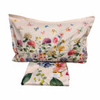 Lenzuolo-Copriletto Matrimoniale Fantasia Primavera in Fiore – Puro Cotone e Stampa Digitale HD