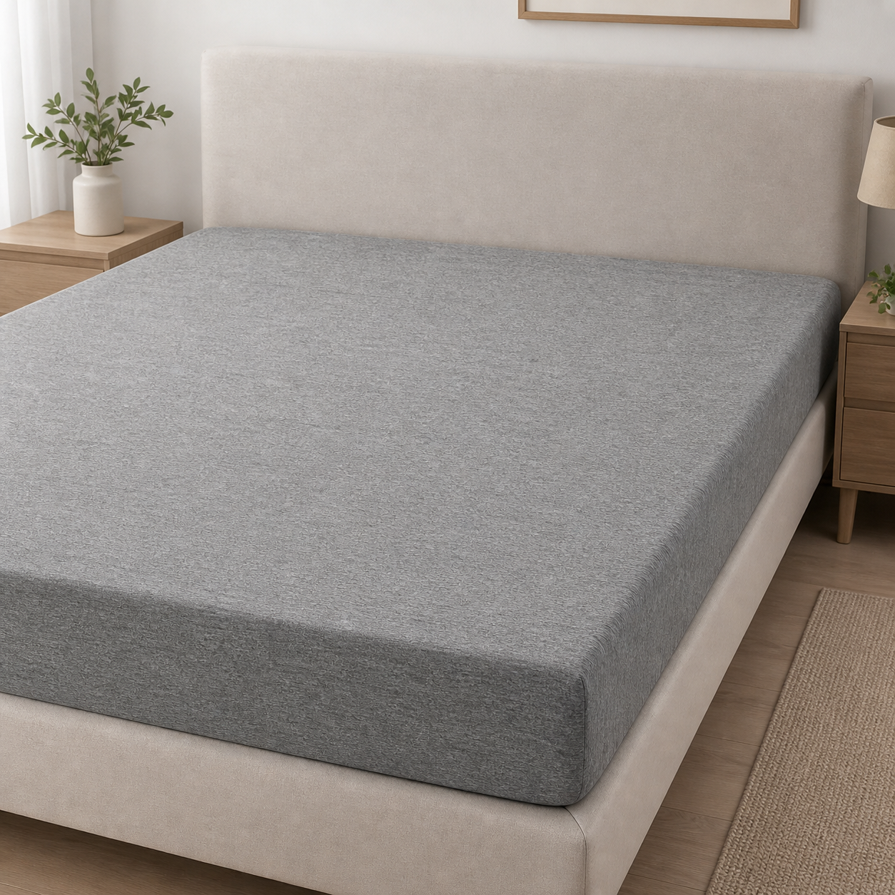Lenzuolo Matrimoniale da sotto in tinta unita in jersey