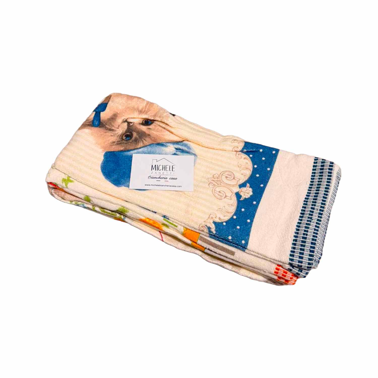 Set 6 Strofinacci da Cucina in Spugna 100% Cotone 350 GSM – Assorbenti e Resistenti