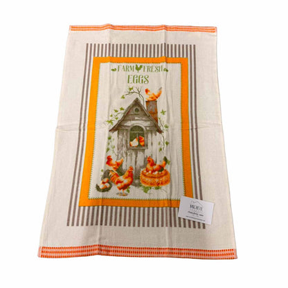Set 6 Strofinacci da Cucina in Spugna 100% Cotone 350 GSM – Assorbenti e Resistenti
