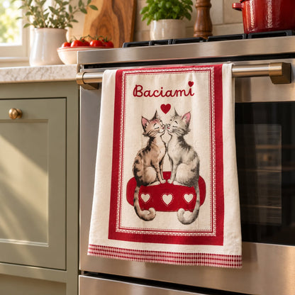 Set 6 Strofinacci Natalizi in Spugna 100% Cotone 350 GSM – Fantasie Assortite