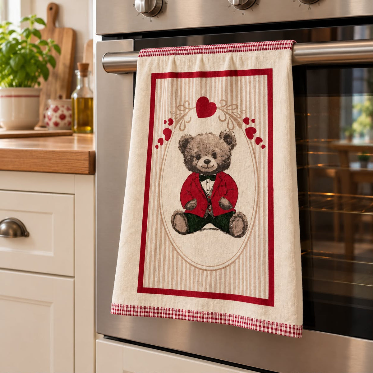 Set 6 Strofinacci Natalizi in Spugna 100% Cotone 350 GSM – Fantasie Assortite