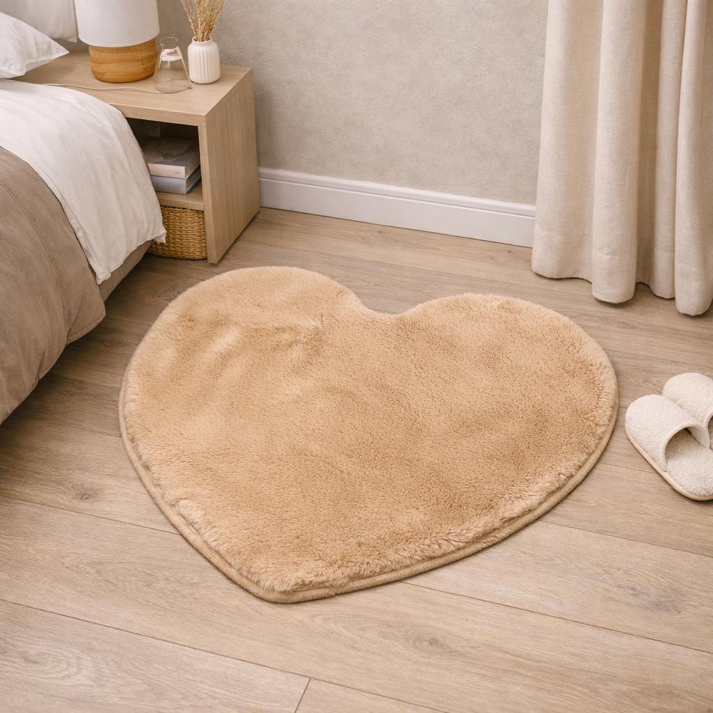 Tappeto soffice Cuore, con antiscivolo