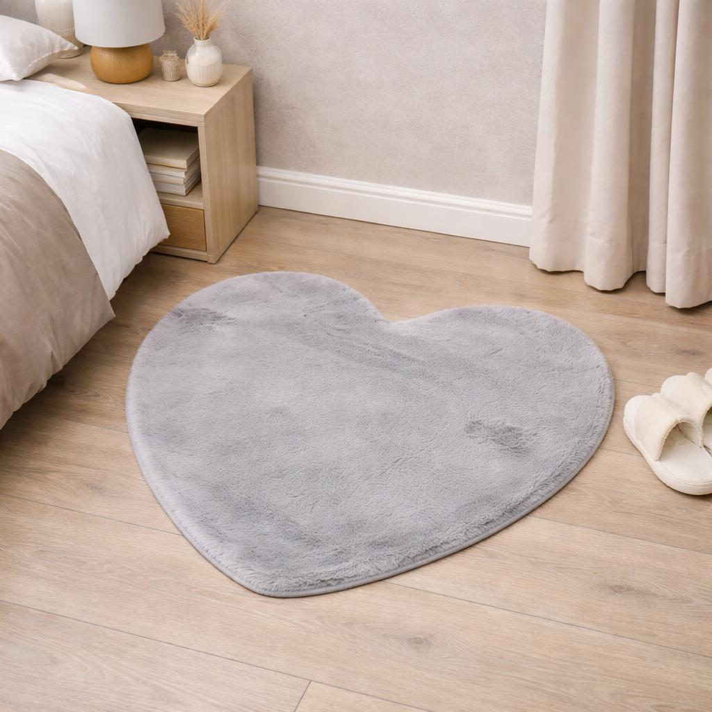 Tappeto soffice Cuore, con antiscivolo