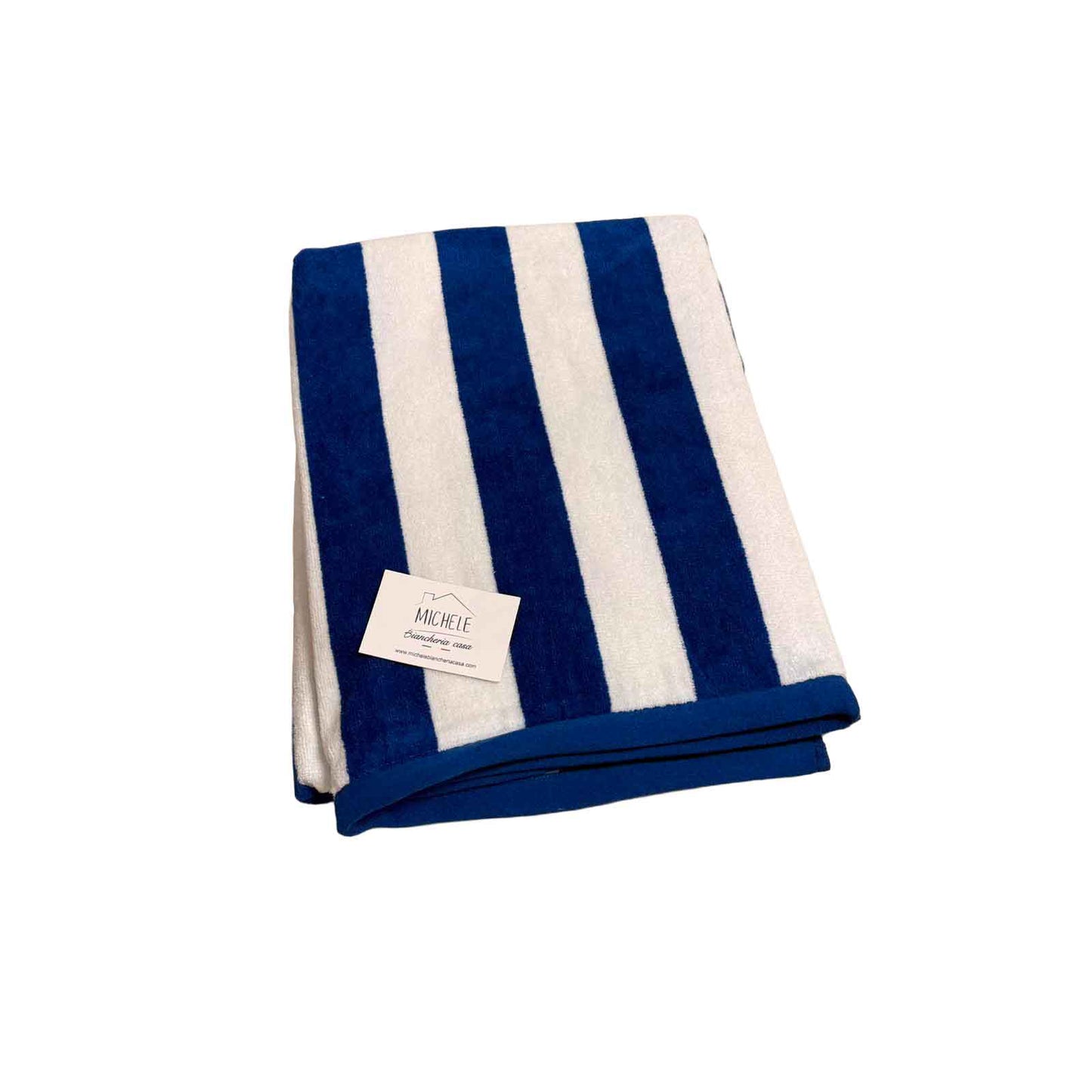 Telo Mare in Spugna Jacquard 100% Cotone – Super Assorbente, Morbido e Resistente, Fantasia Righe
