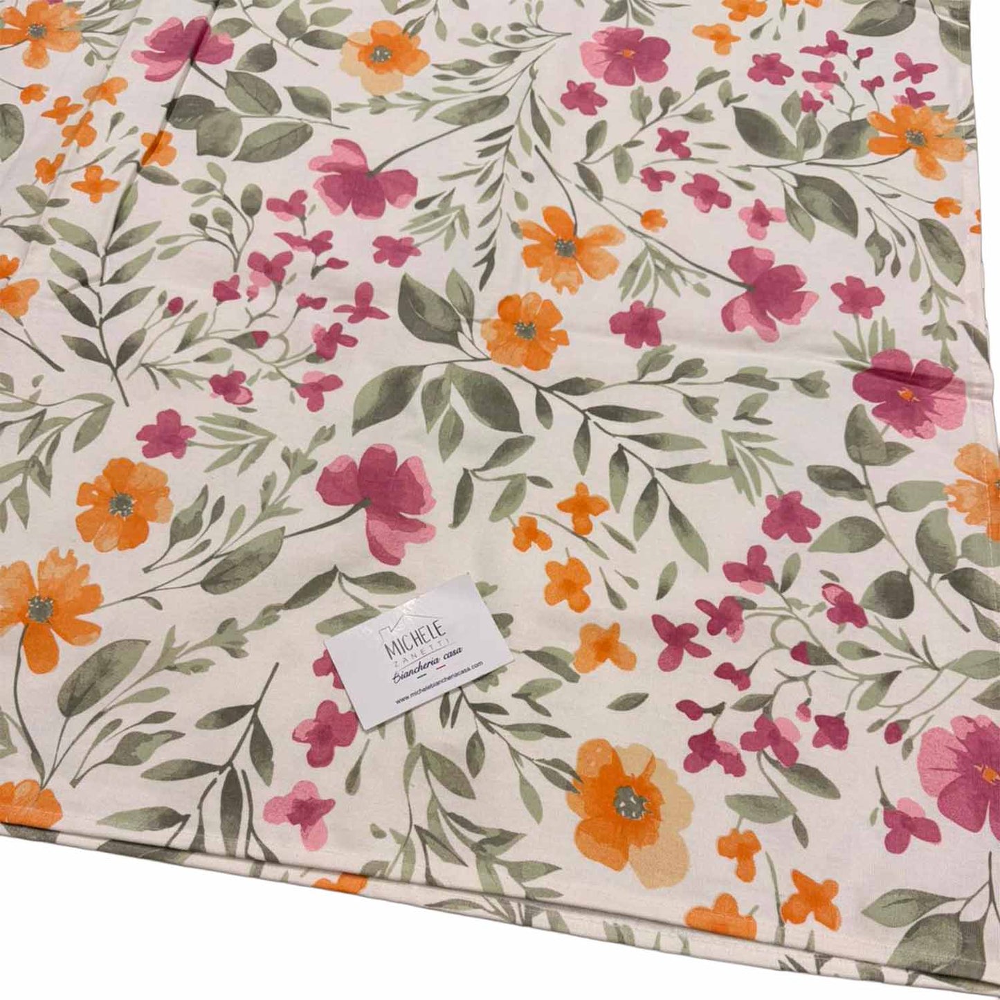Tovaglia 100% Cotone Fantasia Floreale – 140x180 cm (6 Posti) / 140x240 cm (8-12 Posti)