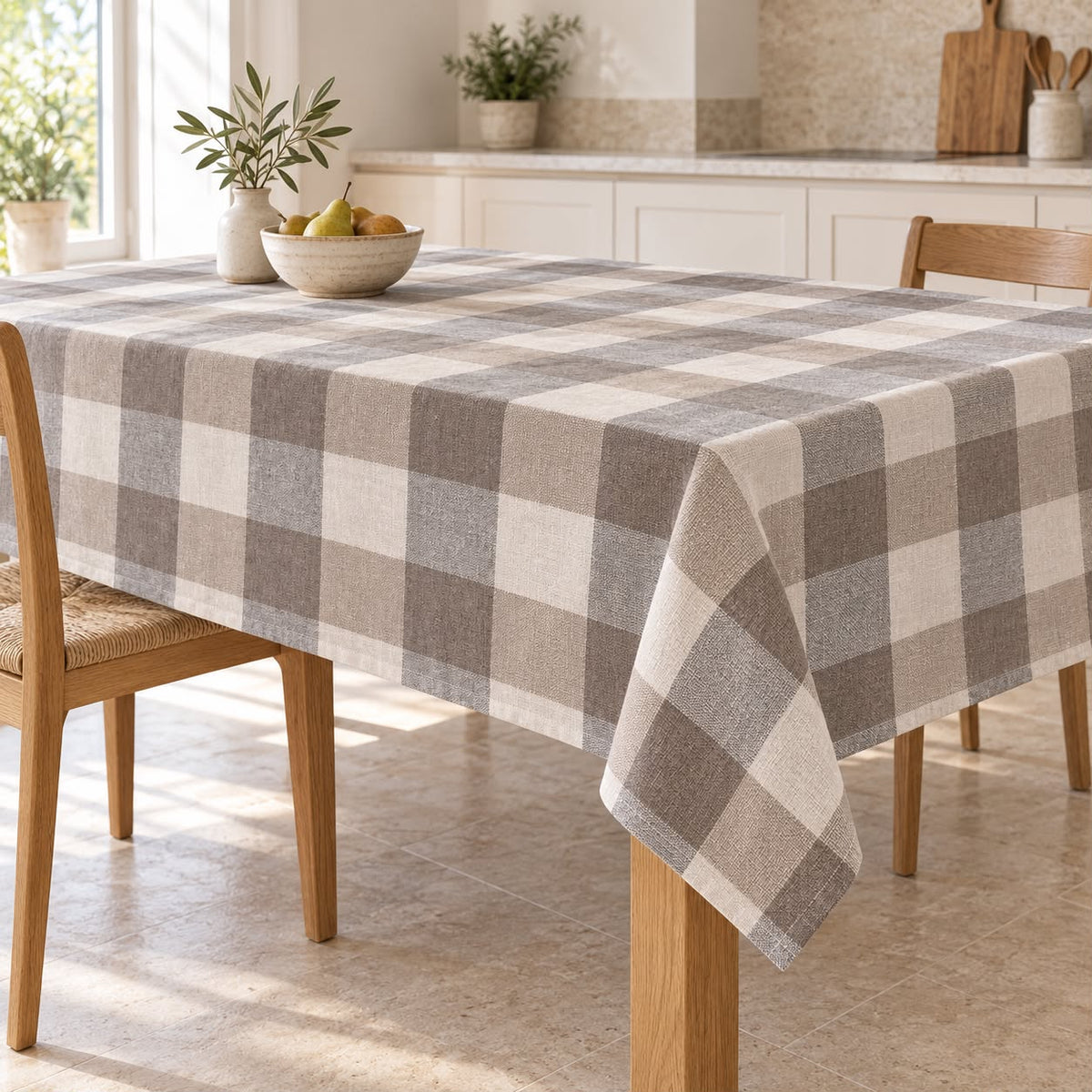 Tovaglia in Tessuto Miros Quadro Naturale – 6 e 8/12 Persone