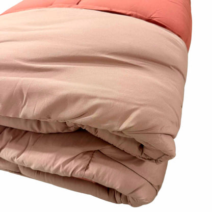 Trapunta Matrimoniale Double Face Effetto Piuma 260x260 cm in Morbida Microfibra, vari colori
