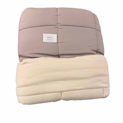 Trapunta Matrimoniale Double Face Effetto Piuma 260x260 cm in Morbida Microfibra, vari colori