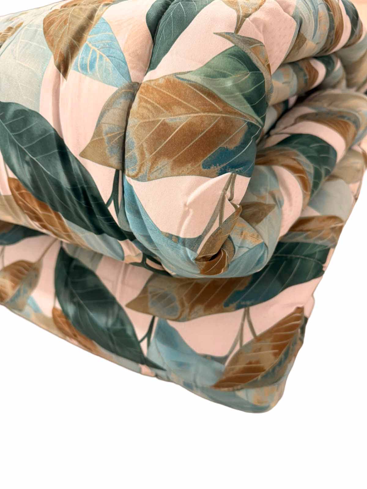 Trapunta Matrimoniale Botanical Harmony 260x260 cm – Double Face in Microfibra Effetto Mano Pesca